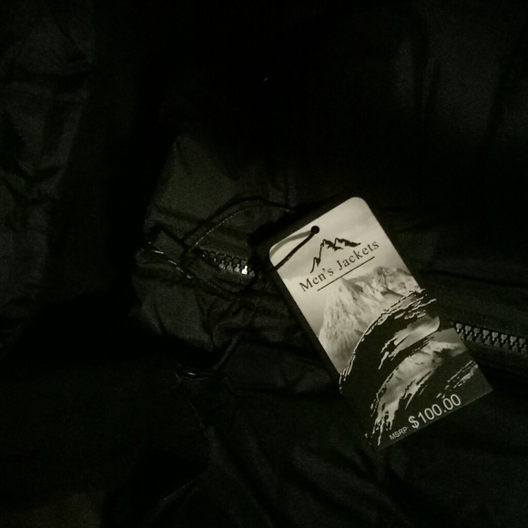 Fleece lined men's jacket removable hood L - Picture 9 of 12